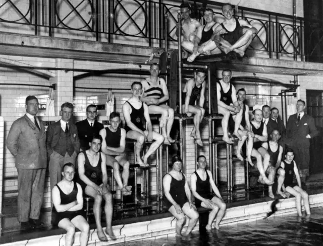 Croft House Swimming Club at Hillsborough, c1930s