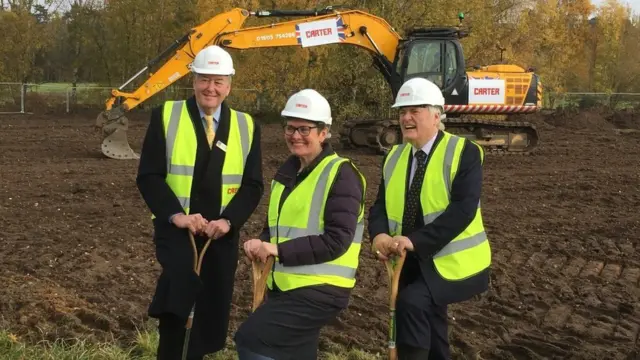 EACH chief executive Graham Butland, pictured with EACH chair of Trustees John Pickering (left) and manager Jane Campbell (centre),