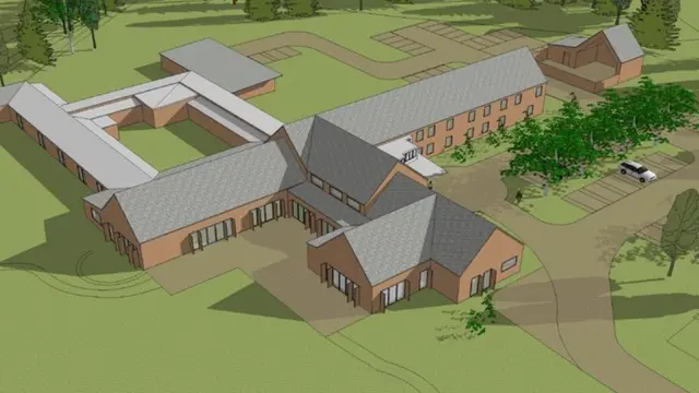 An artist's impression of the new hospital