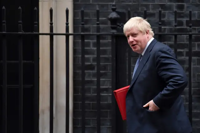 Britain's Foreign Secretary Boris Johnson leaves 10 Downing Street on 14 November, 2017