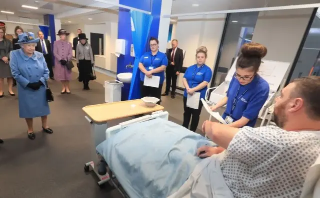 Queen Elizabeth II (left) visiting the University of Hull, where she will open the Allam Medical Building, during a visit to the city to mark its year as the UK City of Culture.