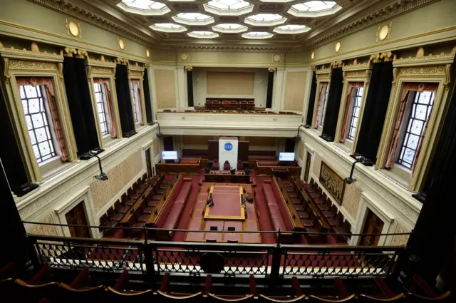 The Senate chamber at Stormont