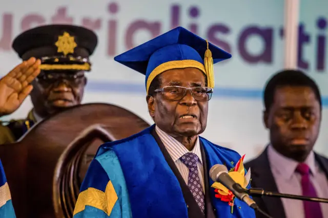 Mugabe attends graduation ceremony