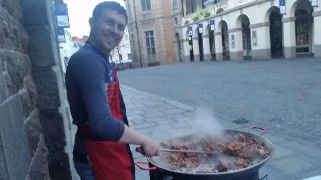 Romanian worker Alin Sandu in Guernsey