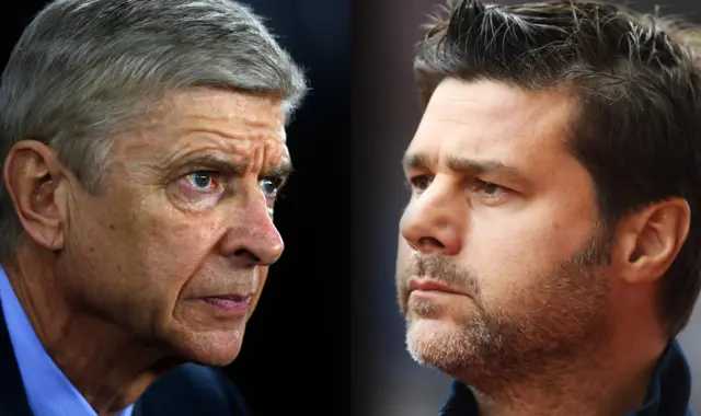 Tottenham Hotspur boss Mauricio Pochettino and Arsenal counterpart Arsene Wenger