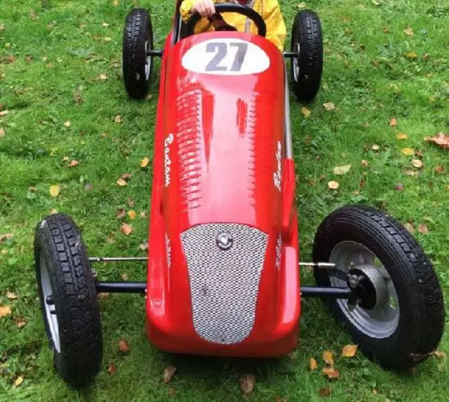 Stolen child's racing car