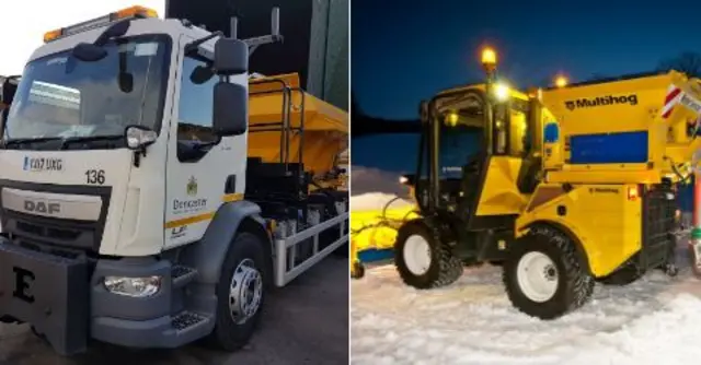 Gritting vehicles