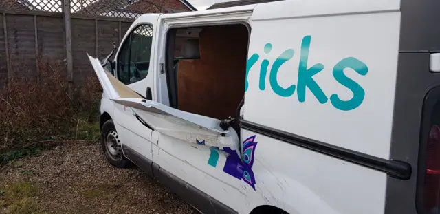 Van broken into