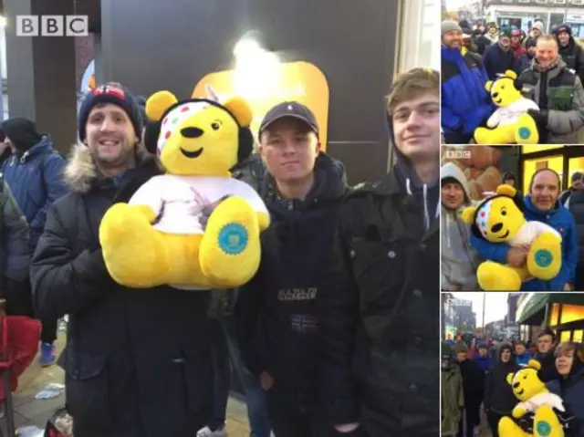 Selfies with Pudsey Bear