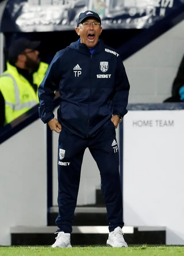 West Brom manager Tony Pulis