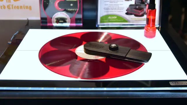 A record player