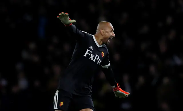 Heurelho Gomes celebrates