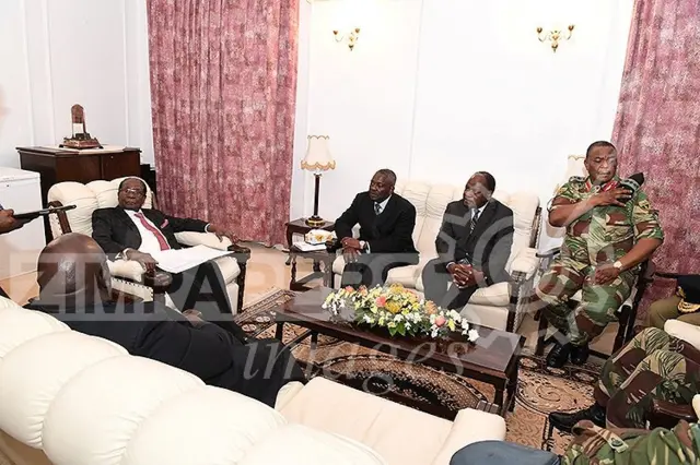 Mugabe meets army