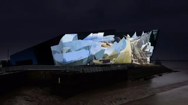 Artist impression of art projection