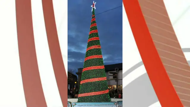 Camborne Christmas tree. Pic: BID Camborne