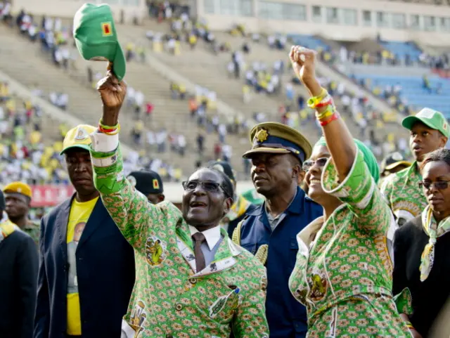 Robert and Grace Mugabe (archive shot)