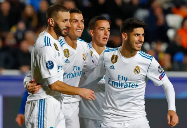 Cristiano Ronaldo celebrates