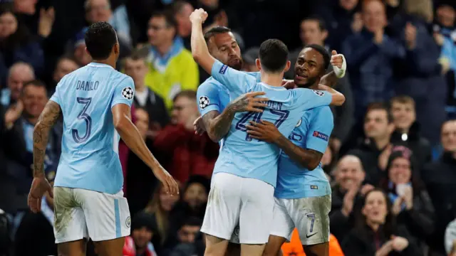 Raheem Sterling celebrates