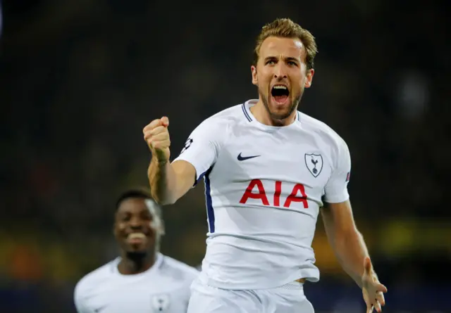 Harry Kane celebrates