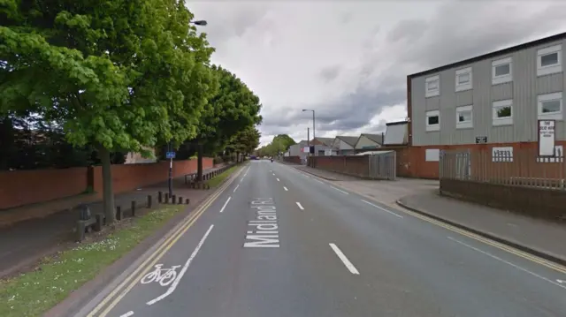 A462 Midland Road in Darlaston