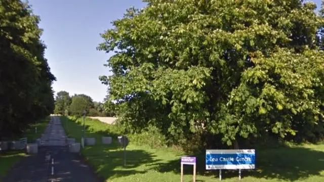 Entrance to former hospital site