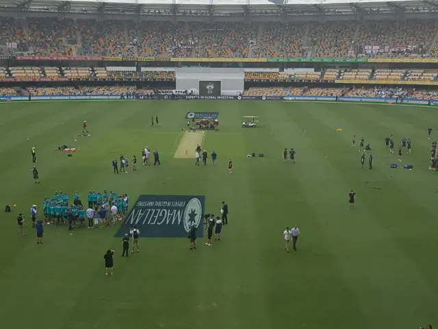 Gabba commentary box