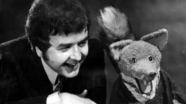 Rodney Bewes and Basil Brush