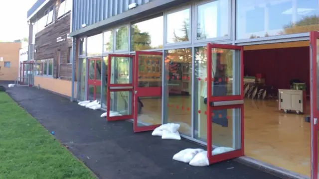 Flooded Clarice Cliff Primary in 2016