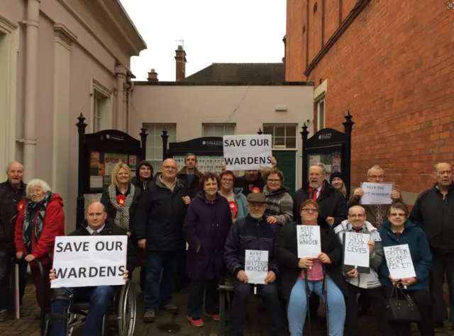 demonstration over warden proposals