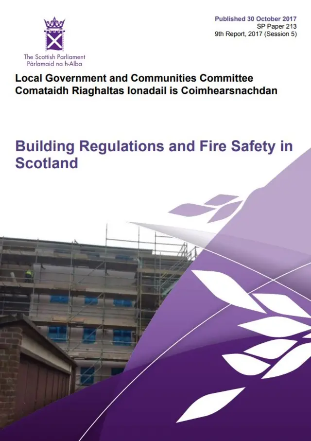 Building Regulations and Fire Safety in Scotland report