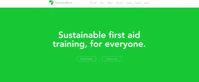 First Aid Africa website