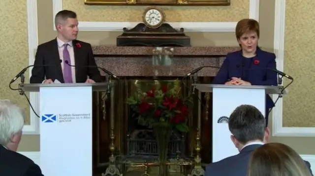 First Minister Nicola Sturgeon and Finance Secretary Derek Mackay