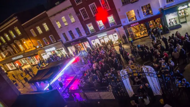 Last year's Christmas lights switch on event