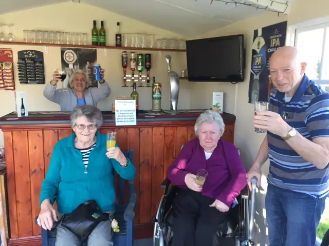 Residents at the Chilton Arms