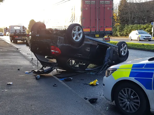 Littleover crash scene