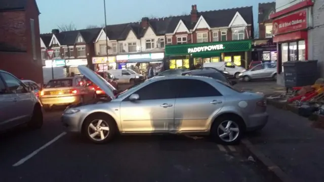 Car in street