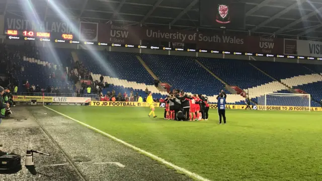 Wales celebrate