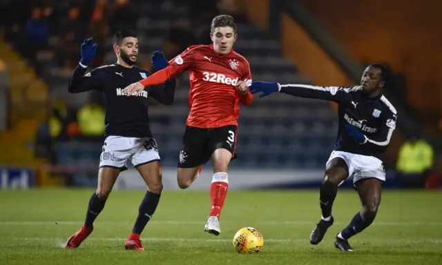 Dundee and Rangers players