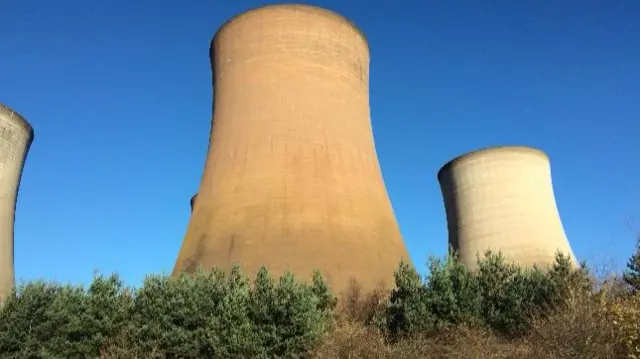 The cooling towers in Rugeley