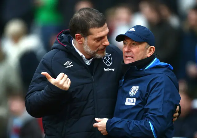 Slaven Bilic and Tony Pulis