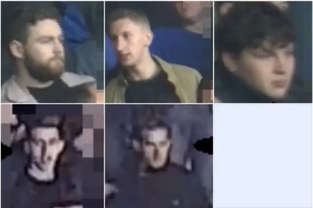 The men wanted for questioning