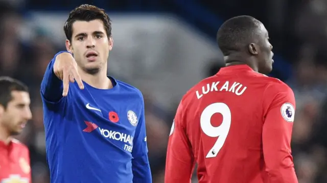 Alvaro Morata and Romelu Lukaku