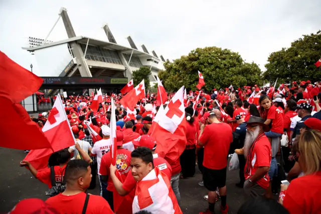 Tonga supporters