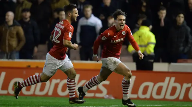 Barnsley celebrate