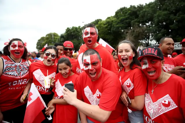 Tonga supporters