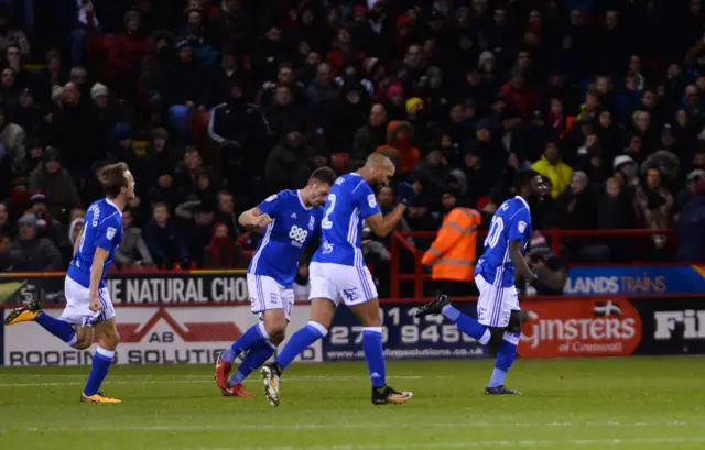 Birmingham City celebrate