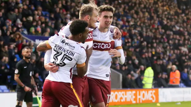 Bradford City celebrate