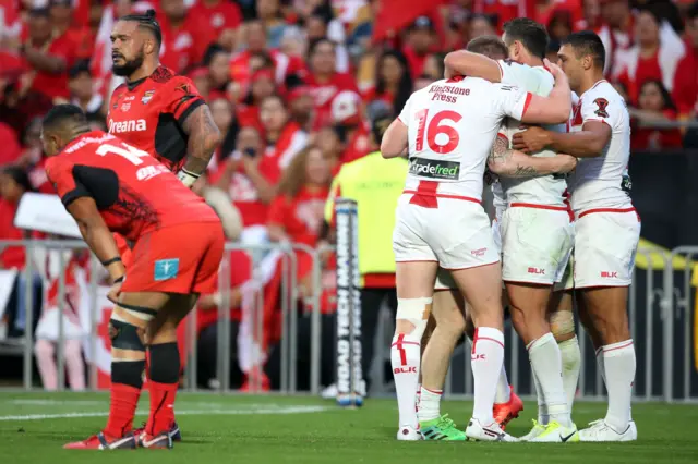 England celebrate