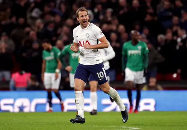 Harry Kane celebrates