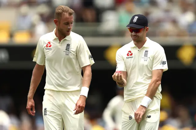 Stuart Broad (left) and James Anderson